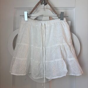 Rock n rags white floral skirt